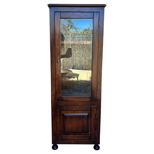 Mid-Century French Display Case in Walnut and Glass, 1950 For Sale - Image 9 of 18