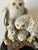 Gorgeous 1950s Japanese Porcelain Sculpture of Owls on Stand For Sale - Image 4 of 8
