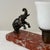 Metal Art Deco Elephant Table Lamp with Red Marble Base, 1930 For Sale - Image 7 of 9