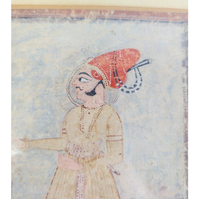 18th Century Indian Mughal Miniature Gouache Painting on Paper For Sale - Image 4 of 12