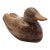 Roy A. Parfait Hand-Carved Duck Sculpture Signed Folk Art Wood Carving For Sale