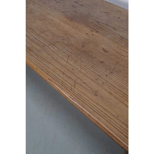 Large 19th Century Rustic French Elm & Oak Farmhouse Dining Table For Sale - Image 4 of 18
