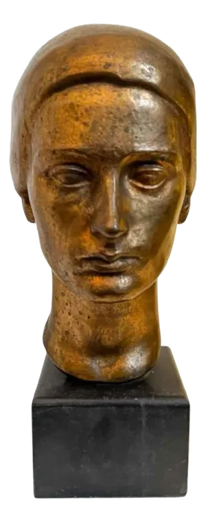 Robert Delnest, Woman's Bust, 1961, Bronze
