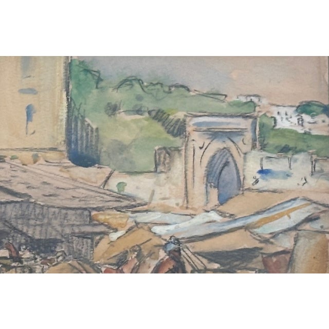 Original Late 19th Century Art Hl Hildabrant Tangiers Drawing Framed For Sale - Image 14 of 17