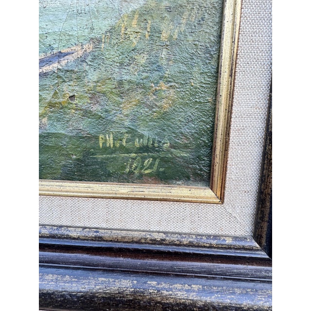 Early 20th Century English Oil on Canvas For Sale In Nashville - Image 6 of 9
