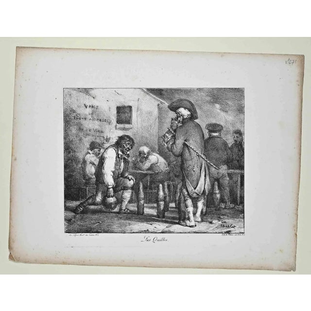 The Keels is an Original Lithograph realized by Nicolas Toussaint Charlet (1792-1845), Le " 271" Signed on the plate....