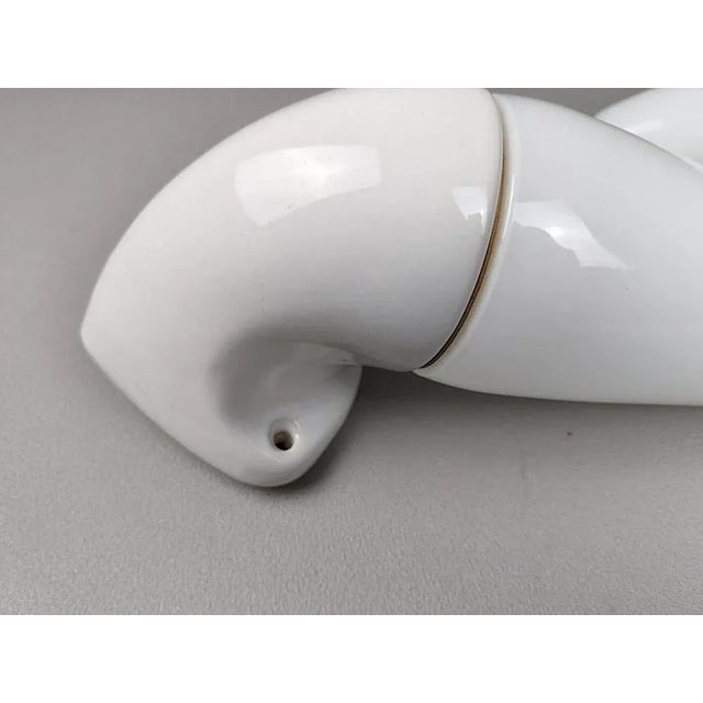 Mid-Century Modern Porcelain Bathroom Wall Lights by Sigvard Bernadotte for Ifo, 1950s, Set of 2 For Sale - Image 3 of 14