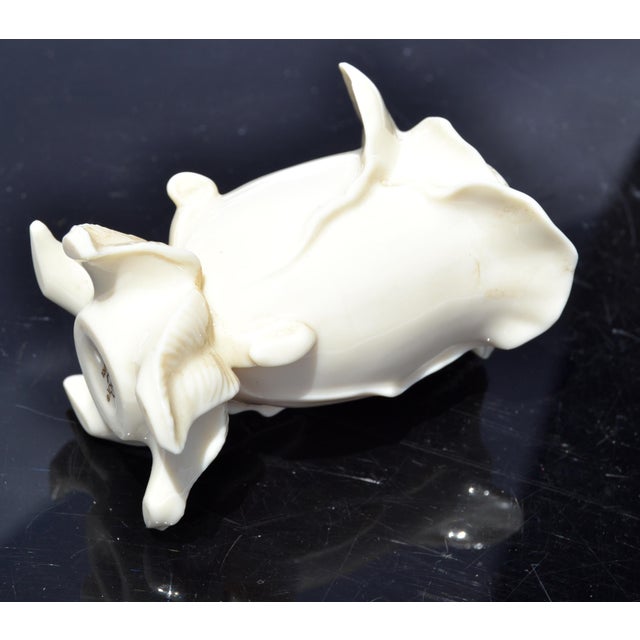 Ceramic Mid-20th Century Lenox Rose Shaped Ceramic Fine Bone China Candle Holders, Pair For Sale - Image 7 of 13