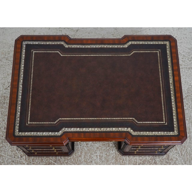 Maitland Smith Leather Top Coffee Table For Sale - Image 11 of 18