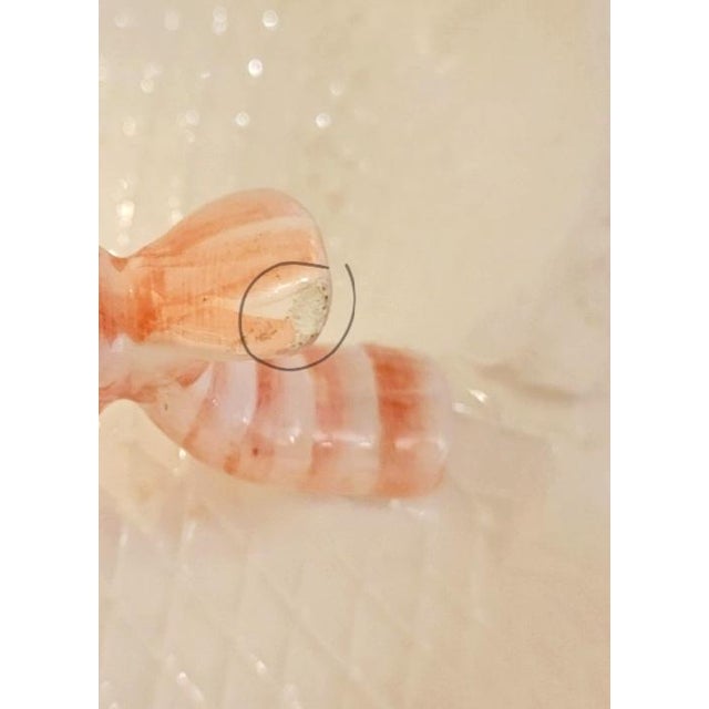 Vintage Shafford 3 Piece Ceramic Double Sided Shrimp Serving Plates Fitz and Floyd Style With Sauce Container Knife For Sale In West Palm - Image 6 of 11