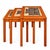 A handsome set of three vintage nesting tables crafted by Trioh Møbelfabrik featuring warm-toned teak frames and inset...