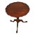Henkel Harris Vintage 1990s Mahogany Tilt Top Ball & Claw Wine Table For Sale