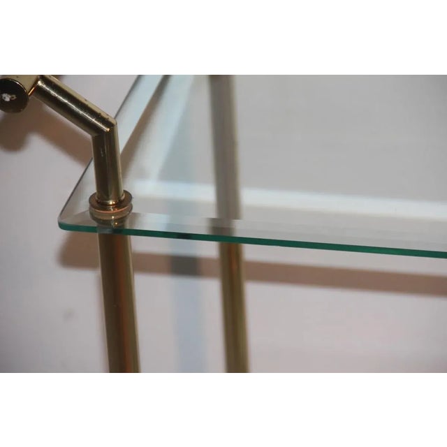 Gold & Glass Bar Cart, 1970s For Sale - Image 9 of 10
