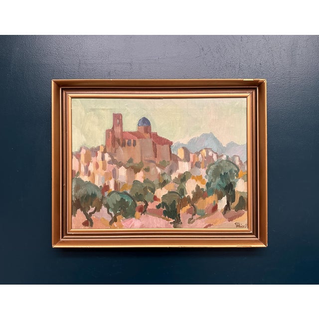 Bengt Ellis, Southern City, 1955, Oil on Canvas, Framed For Sale - Image 13 of 18