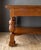19th Century Tiger Oak Library Table With Two Drawers and Bead Moulding For Sale - Image 6 of 18