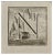 Luigi Vanvitelli, Letter of the Alphabet N, Etching, 18th Century For Sale