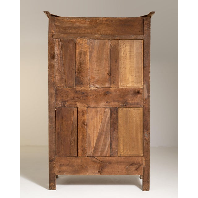 Early 19th Century France Louis XV Red Wood Armoires Wardrobes & Linen Presses For Sale - Image 10 of 10