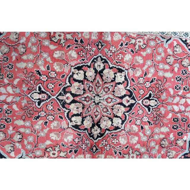 1960s Hand Made Vintage Persian Tabriz Kashmir Rug 2.5' X 4.2' For Sale - Image 11 of 12