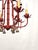 Fabulous Italian Tole Vintage Red Faux Bamboo Pagoda With Brass Bells Chandelier ~ Rewired ~ Restored ~ Rejuvenated For Sale - Image 11 of 12