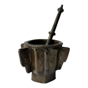 Antique - Heavy Bronze Mortar and Pestle