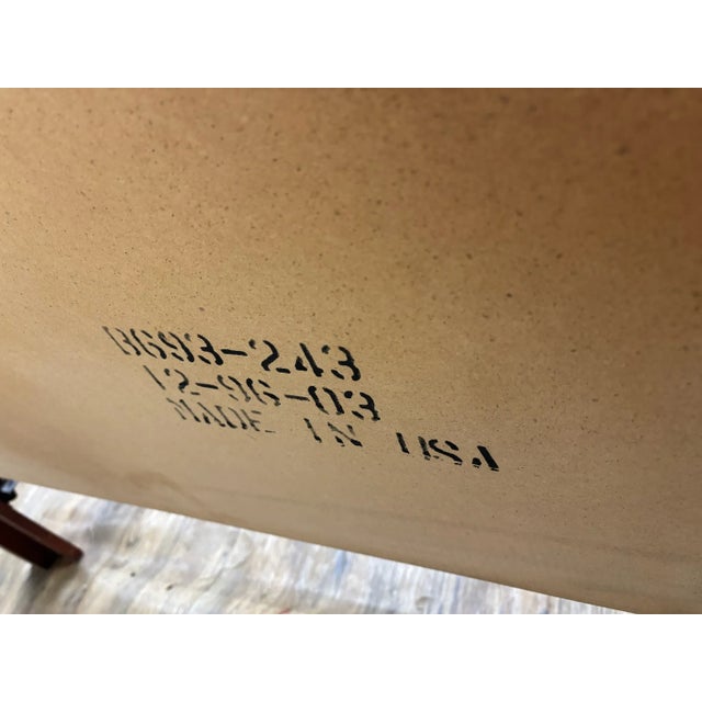 Brown Vintage Convertible Queen or Full Colonial Four Poster Pediment Cannonball Bed For Sale - Image 8 of 10