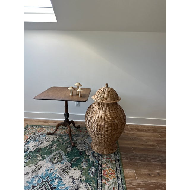 Extra Large Wicker Lidded Urn For Sale In Louisville - Image 6 of 6