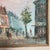 Blue 1950s Pair of Framed Caroline Burnett Parisian Street Scenes For Sale - Image 8 of 12