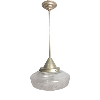 Vintage Art Deco Hanging Lamp For Sale