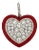 Tiffany & Co. Diamond Enamel Platinum Mini Heart Charm Pendant For Sale
