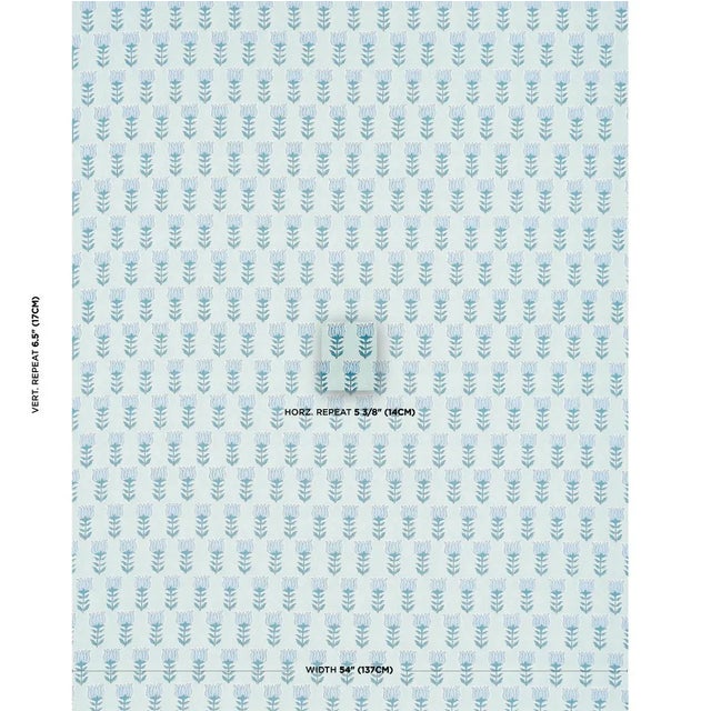 Based on hand-drawn artwork from our studio, Mia Tulip is a simple stylized floral printed slightly off-register on fine...