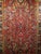 Red Vintage Persian Heriz Serapi Rug, Hand-Knotted Wool, All-Over Geometric Pattern, Red & Navy, 7x10 For Sale - Image 8 of 14