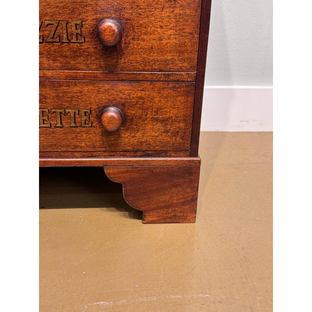 Wood 19th Century Chest of Drawers With Botanical Species For Sale - Image 7 of 11