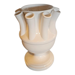 Vintage Abigails China White Ceramic Tulipiere Vase