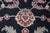 Black Karastan Ashara 100% Wool Agra Black Acanthus Palmette 549 Area Rug Carpet 6 X 9 For Sale - Image 8 of 14