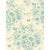 Art Deco Sample - Modeste Raccord Seul Wallpaper by Paule Marrot in Blue on Cream For Sale - Image 3 of 3