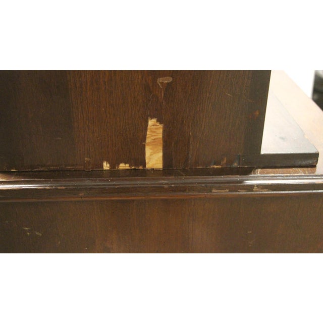 Mid 20th Century Traditional Wooden China Cabinet For Sale - Image 4 of 8