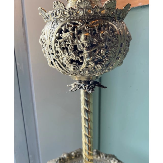 Bradley Hubbard Antique Bradley Hubbard Ornate Electrified Floor Lamp For Sale - Image 4 of 17