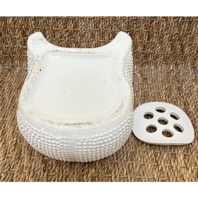 Vintage Hobnail Frog Planter Flower Frog in the Style of Jean Roger For Sale In Miami - Image 6 of 12