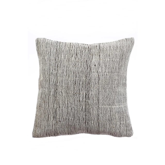 Gray Modern Kilim Pillow Cover For Sale - Image 4 of 4