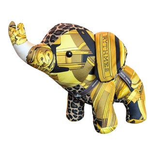 Hermes Rythmes Vintage Silk Scarf Lucky Elephant For Sale