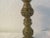 Ornate perforated generous size solid brass candle holder. Holds one pillar candle.