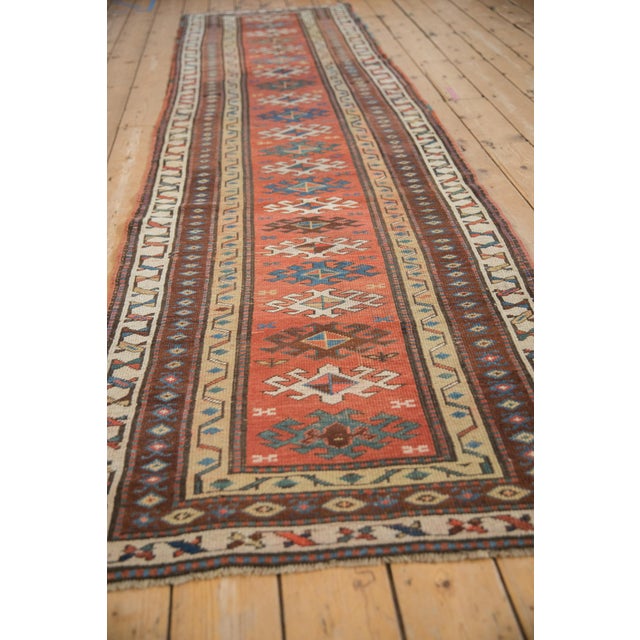 Antique Caucasian Rug Runner - 3' X 10'10" For Sale - Image 11 of 11