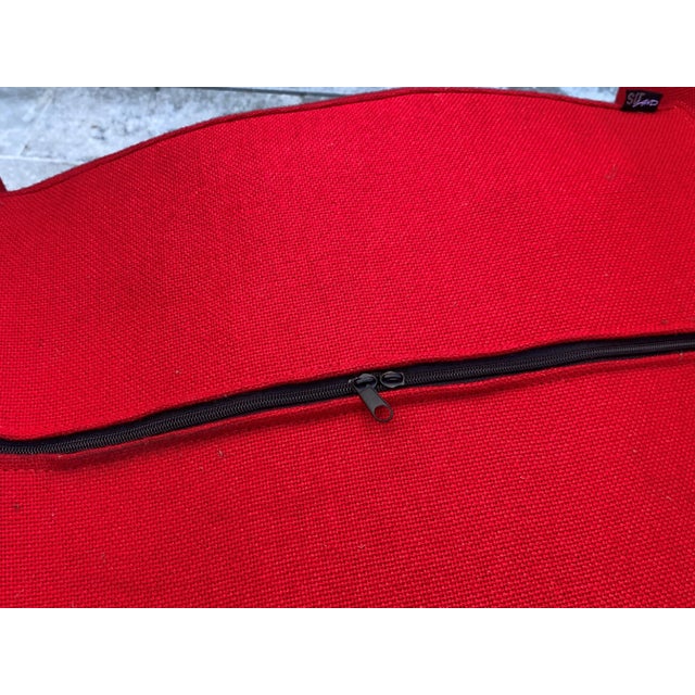 Red Fabric and Foam Lounge Chairs from Sitland, 1970s, Set of 2 For Sale - Image 4 of 18