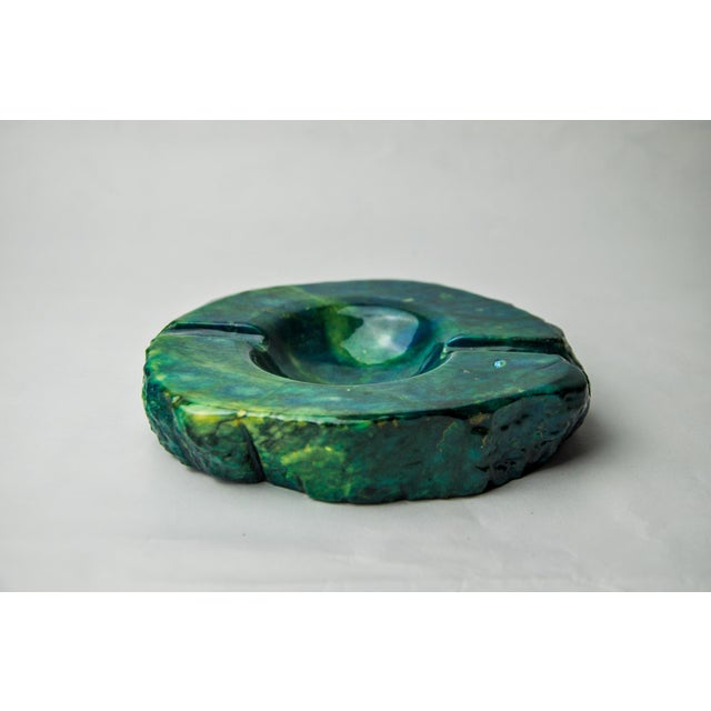 Turquoise Alabaster Ashtray attributed to Romano Bianchi, Italy, 1970s For Sale - Image 6 of 10