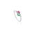 Art Deco Modern Ruby Emerald Toi Et Moi 14k White Gold With Diamond Size 7 For Sale - Image 3 of 15