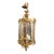Late 20th Century French Louis XV Style Brass & Curved Glass Hall Lantern Chandelier For Sale