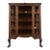 Berkey & Gay Style Antique Chippendale Carved Mahogany Bookcase Cabinet, Circa 1920s For Sale