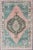 Textile Teal, Brown & Salmon-Colored Vintage Turkish Oushak Rug With Geometric Medallion For Sale - Image 7 of 7