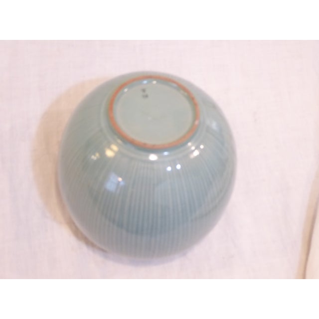 Traditional Antique Korean Celadon Vase For Sale - Image 3 of 3
