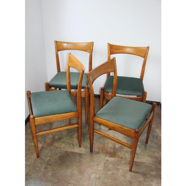 Scandinavian Chairs in Beech, 1970s, Set of 4 For Sale - Image 9 of 12